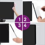 Office Desk Accessories 2pcs Computer Monitor Memo Board Message Board Supplies for Women Men Sticky Note Holder Home Desktop Decor