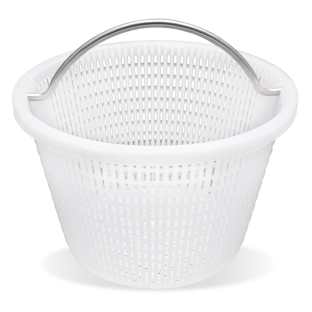 Verplexter Handle Basket Replacement Bermuda Gunite Pentair 516112,Compatible with Waterway Skimmer Basket 542-3240/542-3240B for Renegade Skimmers Pool Basket, Stainless Steel Handle
