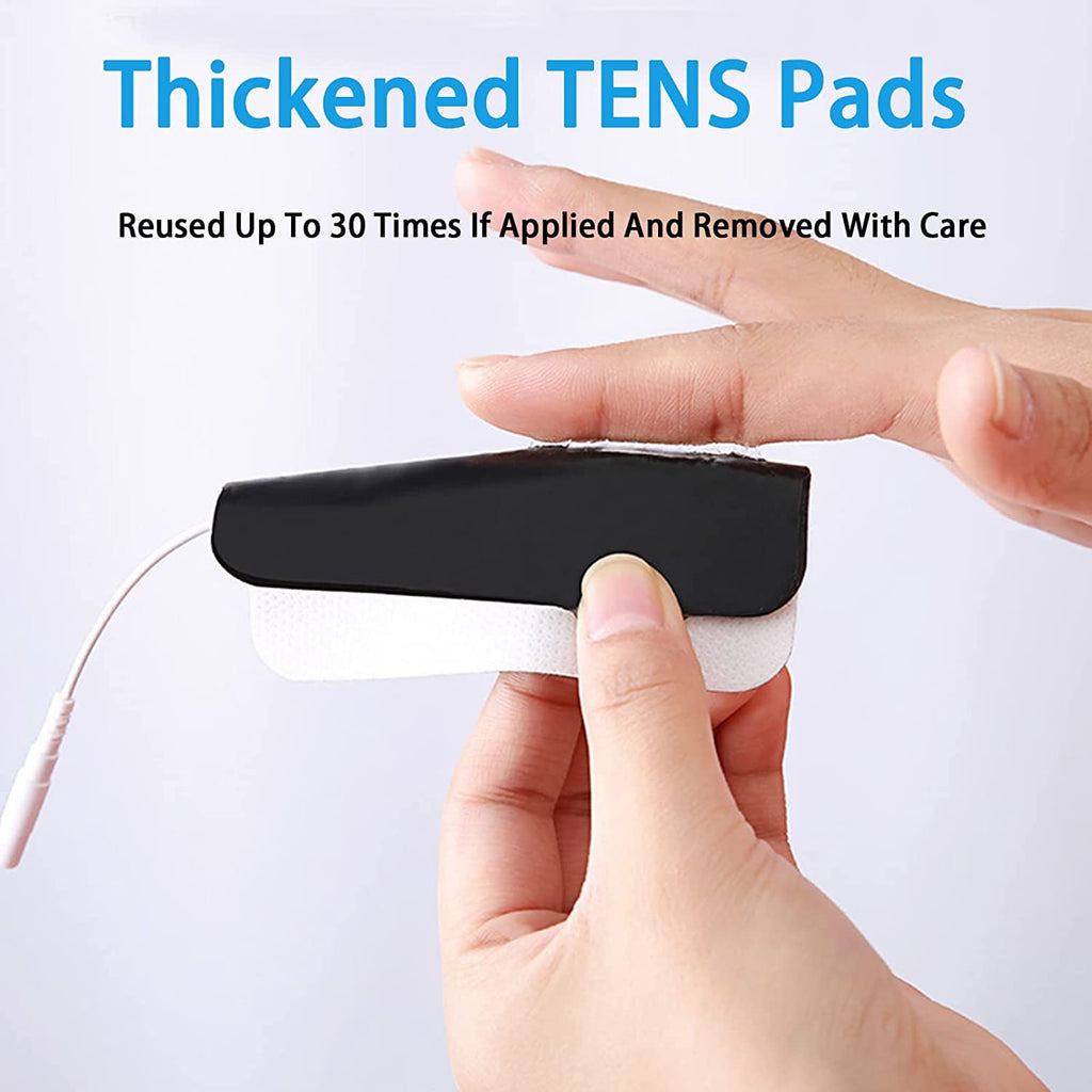 TENS Unit Replacement Pads, 48 PCS Premium Thickened Reusable Self-Adhesive Electrode Pads for EMS Muscle Stimulator Massager, 2"x4" - 48 Pcs