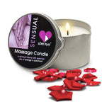 LOVE PLAY Massage Oil Candle for Home SPA - Vegan Moisturizing Body Oil Candle for Pure Relaxation - Hydrating Skin Care Massage Oils with Essential Oils (6.76oz)
