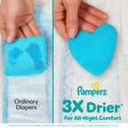Pampers ZZZ Overnight Diapers, Size 5 (27+ lbs), 88 Count, Nighttime Protection Disposable Baby Diaper, Night Time Leak and Skin Protection