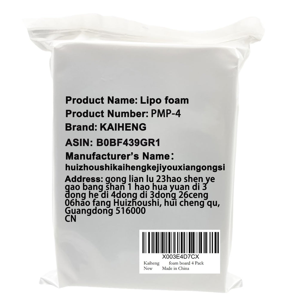 KAIHENG Lipo Foam Board 4Pack Liposuction Surgery waist-supports Foam Sheet for Recovery BBL Supplies 8"X11" Lipo Foam Pads for Post Surgery Help Out When Using Ab Board Compression Garments