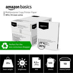 Amazon Basics Bright White 30% Recycled Multipurpose Copy Printer Paper, 8.5" x 11", 10 Reams, 5000 Count (Sheets)