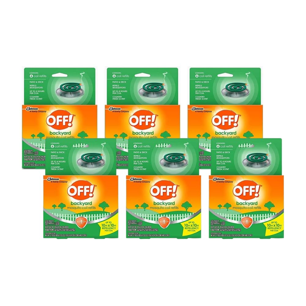 Off!. S C Johnson Country Fresh Scent Mosquito Coil III Refills, 6 Refills (Pack of 6)