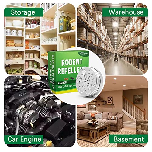 TSCTBA Rodent Repellent for car Engines, Under Hood Rodent Repellent, Mouse Repellent for House, Peppermint to Repel Mice, Mouse and Rats, Natural Rodent Repellent Indoor and Outdoor -2Packs