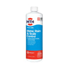 HTH 67218 Swimming Pool Care Metal, Stain & Scale Control - Prevents Metal Staining and Scale Build Up, Removes Fresh Metal & Copper Stains, Compatible with All Swimming Pools, 32oz