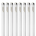 Konideke 8 Pack 24 inch F17T8/841 17 Watts Light Bulb, 2 Foot Straight Fluorescent Tube T8 Tube Light, 4100K Cool White 1400 Lumen G13 Medium Bi-Pin Cap 8 Count