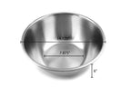 Fox Run Large Stainless Steel, Mixing Bowl, 14.25 x 14.25 x 6.25 inches, Metallic