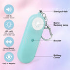 MtMinn Personal Safety Alarm for Women - 130dB Self Defense Keychains Siren Whistle, Replaceable Battery with SOS LED Strobe Light - Emergency Security Safe Protection Devices for Kids Elderly