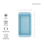 KitchenAid Nonstick Swiss Engineered Aluminized Steel Loaf Pan, Dishwasher Safe, 9 x 5 Inch, Mineral Water