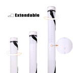 TRANSON Durable Poster Storage Tube with Straps 24"-40" Extendable for Blueprints, Artwork, Maps, Posters Color White