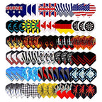 CAVALIERSDARTS Tezoro Standard Dart Flights sets 30 sets 90 pcs Durable Replacement Dart Accessories Parts Supplies, Rich Variety of Designs Tail Wing