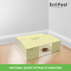Roach Trap – 12 Pack | Sticky Indoor Glue Traps for Roaches and Other Bugs and Crawling Insects | Adhesive Cockroach Motel, Bait Trap, Monitor, Killer and Detector for Pest Control