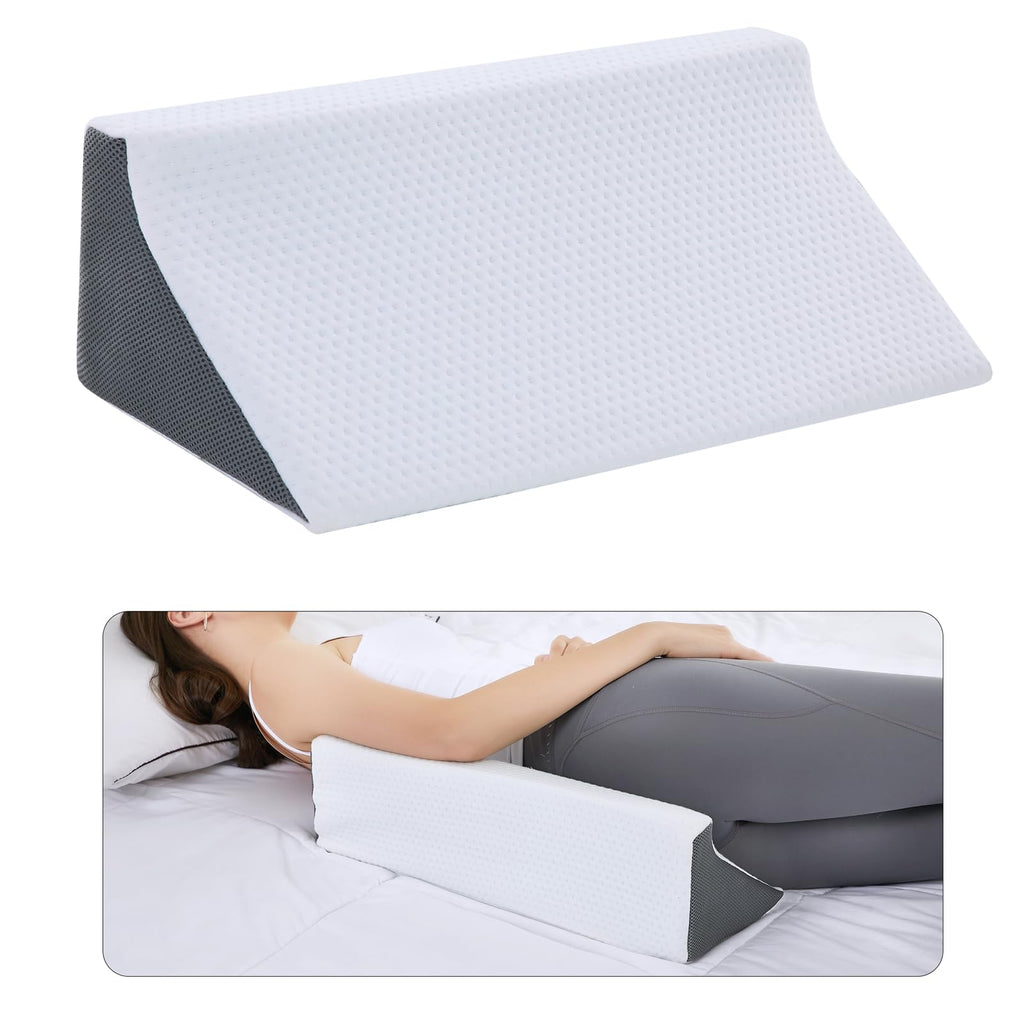 Touchutopia Wedge Pillow for Sleeping, Side Sleeper Body Back Positioners for Back Pain, Preventing Bedsores, After Surgery, Pregnancy Support, Ankle Support, Bed Wedge Pillow for Side Sleepers
