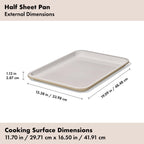 OXO Good Grips Non-Stick Pro Ceramic Coated Metal Bakeware 3-Piece Sheet Pan Set – Biscuit