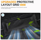Backseat Air Vent Cover for Tesla Model 3 & Model Y, 2-Pack Rear Seat Air Condition Outlet Protector with Upgraded Mesh Cloth and Velcro, Car Air Vent Accessories for Tesla Model Y / 3