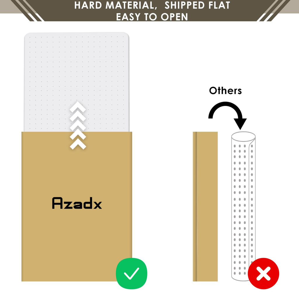 Azadx Heavy Duty Office Chair Mat for Carpet - 32" x 55" Hard Material Slip Resistant Floor Mat for Home Office Easy Glide