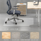 XINQIDAI Office Chair Mat - Heavy Duty, 47"x32", 1/7" Thick, Flat Shipping, Suitable for Carpet and Hardwood Floor