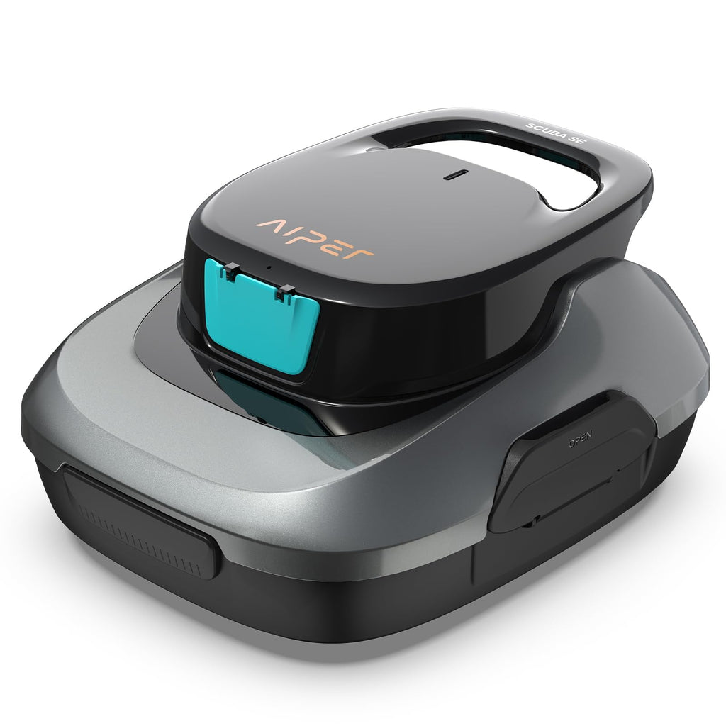 AIPER Scuba SE Cordless Pool Cleaner with 90-Min Runtime, Smart Self-Parking, Lightweight, Pool Vacuum for Above Ground Flat Pools up to 860 Sq.ft