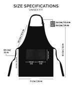 2 Pack Bib Apron, Adjustable with 2 Pockets, Water and Oil Resistant, Cooking Kitchen Chef Apron for Women Men