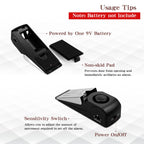 Door Stop Alarm with 120DB Siren Door Stop for Home & Travel (Black) (Pack of 2)