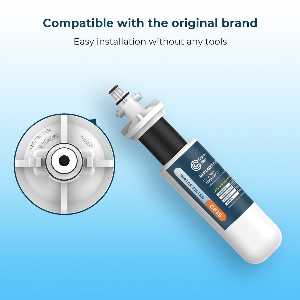 Crystala Filters LT700P Refrigerator Water Filter Replacement LG LT700P, Kenmore 469690, ADQ36006101,9690, ADQ36006102, LFX31925ST, LFX31945ST (4 Pack)