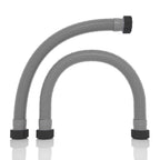 1.5" x 20" Pool Hose Replacement, Pack of 2 - Compatible with Above Ground Pools Filter Pump Hoses, Sand Filters, Saltwater Systems (1,500-2,500 GPH), Grey