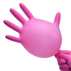 SwiftGrip Powder-Free Nitrile Gloves, Small, Case of 1000 (10 Boxes) - 3-mil, Disposable, Latex-Free, for Kitchen, Cleaning, Estheticians, Hair Stylist - Pink/Fuchsia