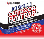 2 Reusable Fly Traps Outdoor Fly Traps with 4 Natural Fly Magnet Bait Refill. Flies Trap Outdoor Reusable Fly Trap Jar Fly Trap Fly Catchers Outdoor Fly Bait Fly Bags Flytraps Stable Horse Fly Trap