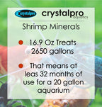Shrimp Minerals 16.9 Oz - Essential Minerals for Shrimp Tanks and Invertebrates - Aquarium Salt Freshwater - Tank Accessories - Shrimp Aquarium Supplies -Neocaridina and Caridina