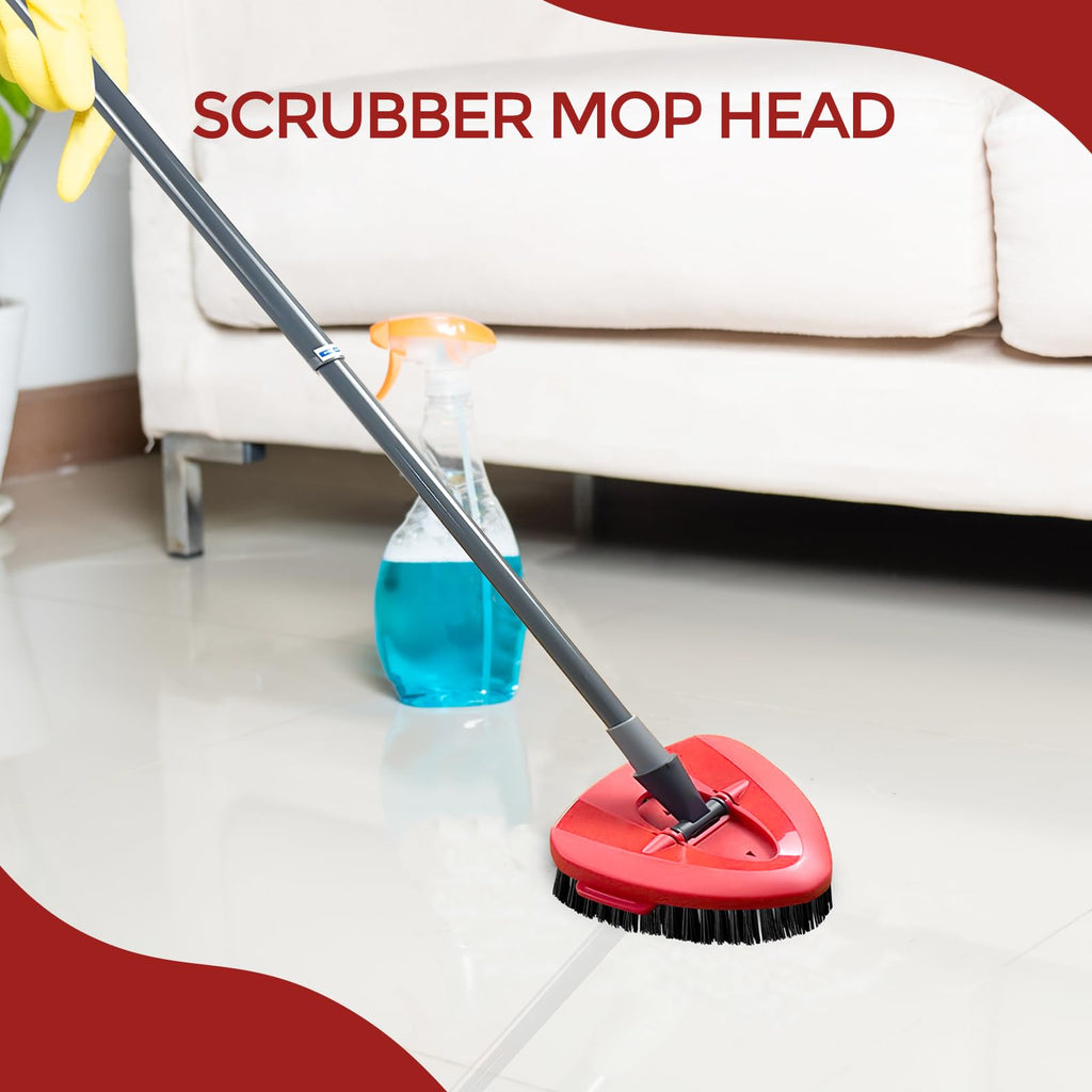 Scrub Brush, 2 Pcs Spin Mop Scrub Brush Head Compatible for O Cedar EasyWring 1-Tank System, Hard Bristle Cleaning Brush for Bathroom, Kitchen, Tub and Tile