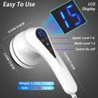 BDLENTIL Cellulite Massager, Body Sculpting Machine, Lymphatic Drainage Massager, Stomach Massager, Vibrating Cellulite Roller,Handheld Beauty Sculpt Massager for Belly Butt Waist Leg Used at Home