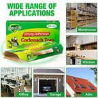 Qualirey 80 Pack Roach Killer Sticky Roach Traps Glue Cockroach Killer Indoor Home Cockroach Trap for Indoor Home Bug Insect Pest Control 8.66 x 7.6 Inch