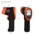Infrared Thermometer with Bluetooth AP-985C-APP Range from -58℉~1472℉(-50℃～800℃),16:1Laser Temperature Measure Gun, Data Record, Adjustable Emissivity for Forge Cooking