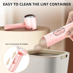 Fabric Shaver, Lint Remover Rechargeable, Electric Portable Sweater Defuzzer with 3 Speeds, 6 Leaf Blades, Digital LED Display to Remove Pilling for Clothes, Furniture, Sweater, Couch, Blanket