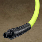 Flexzilla Air Compressor Hose, 3/8 in. x 50 ft., 1/4 in. MNPT Fittings, No-Kink, All Weather, Lightweight, Premium Hybrid Polymer, 300 PSI, ZillaGreen