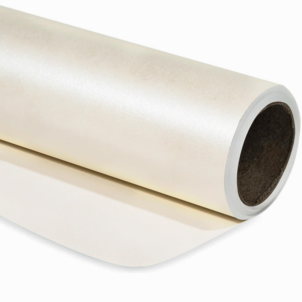 RUSPEPA Off White Matte Wrapping Paper - Solid Color Pearly - Lustre Paper, Off White Perfect for Wedding, Birthday, Christmas, Baby Shower -17 Inches X 65.6 Feet