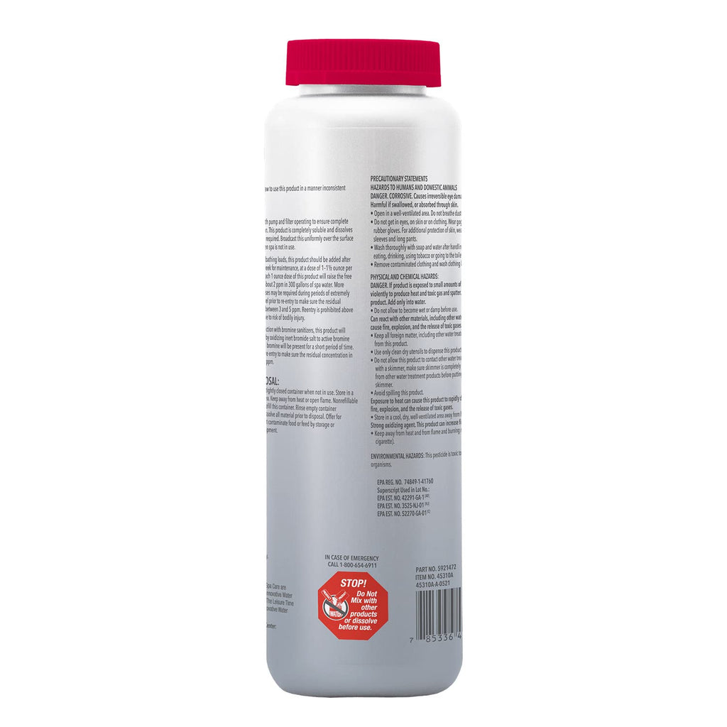 Leisure Time 45310A Spa Replenish Shock Oxidizer for Spas and Hot Tubs, 2 Pounds