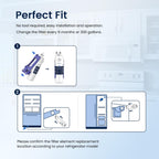 GLACIER FRESH W1029537A Refrigerator Water Filter Compatible with W10295370A, EDR1RXD1, Filter 1, W10295370, P4RFWB, P8RFWB2L, 46-9930, 46-9081 Refrigerator Water Filter 1 Pack