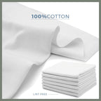 VALENGO New Lint Free Rags 100% Cotton Cloth, Soft Tshirt Rags, Lint Free Cloth for Staining Wood, Cast Iron, Rags for Cleaning, Dusting, Polishing, Painting Art, Bag of 28 Rags 17”x17”- (Pack of 28)