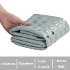 YANZIFLY Bathtub Mat for Shower: Soft Silicone 16X40 Inch Bath Mat Non Slip with Suction Cups Tub Mat for Bathroom for Kids Elderly Extra Large Shower matt Machine Washable - Grey