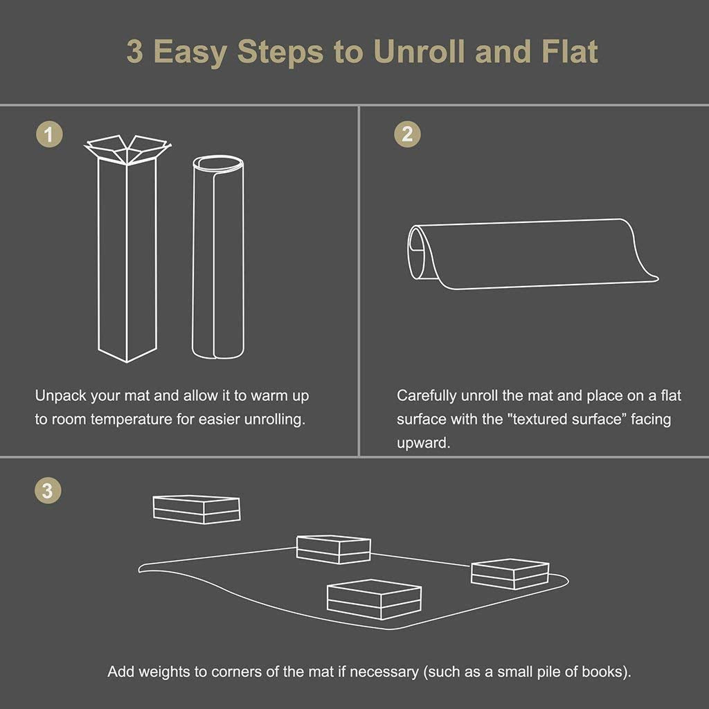 Kuyal Clear Chair Mat, Hard Floor Use, 48" X 53" Transparent Office Home Floor Protector mat Chairmats (48" X 53" Rectangle)