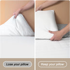 Lvemilio Queen Size(60"x10"x6") Bed Wedge Pillow, Bed Gap Filler for Headboard, Headboard Bolster Pillow, Wall Pillow, Fill The Gap (0-8") Between Headboard/Wall and Mattress