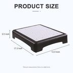 Outdoor Step 3-1/2 Inch, Indoor Step Stool for Bed, Portable Car Step Stool, Antislip Half Step Platform for Elderly, Mobility Step for SUV Stairs, Shower – Up to 500 lbs