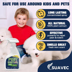 SUAVEC Pest Control Spray, Rodent Repellent, Peppermint Oil Spray for Mice Repellent, Repel Mouse, Roach, Ant, Spider, Mosquito, Moth & Other Pest, Indoor Rat Deterrent Spray, Home Mouse Away Safely