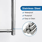 Paper Towel Holder - Self-Adhesive or Drilling, Brushed Nickel, Wall Mounted, SUS304 Stainless Steel Kitchen Roll Dispenser Under Cabinet
