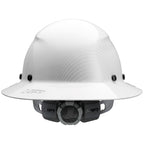 LIFT SAFETY Dax Fiber Resin Full Brim Safety Helmet | 6 Point Suspension for Comfort & Impact Protection | White Carbon Gloss Pattern
