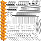 ELEAD 260 Piece Pegboard Hooks 1/8 and 1/4 inch peg Board Organizer Accessories with Pegboard Bins for Organizing Various Tools in The Garage Kitchen Bathroom Craft Room