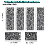 Volecy 6 PCS Refrigerator Door Handle Covers, Velvet Christmas Red Flower Decors Appliance for Fridge Microwave Stove Bathroom Keep Off Stains Dust Fingerprint Prevent Spread (Burgundy Red)