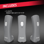 Energizer Auto-On LED Flashlights Rechargeable (3-Pack) for Home Power Failure, Plug in LED Flashlight for Power Outage, Night Light, Hurricane Preparedness